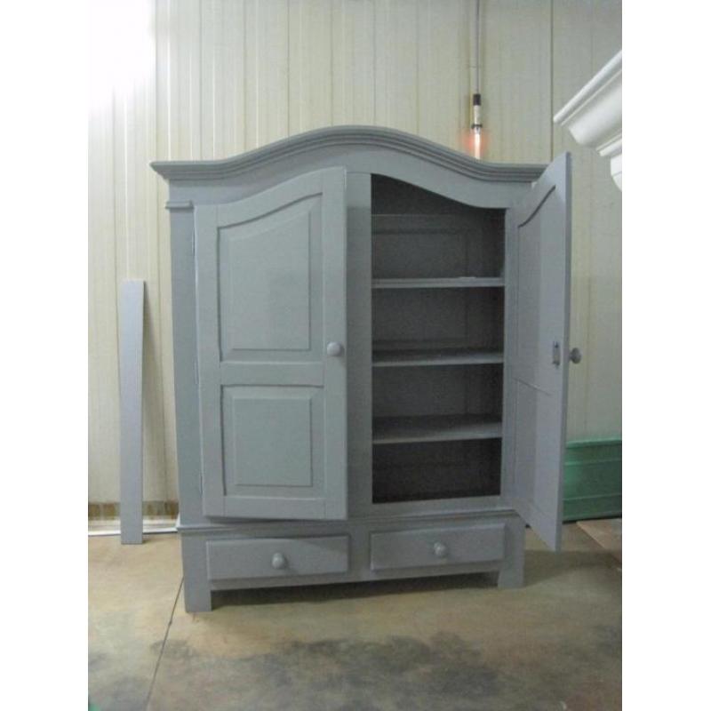 Mooie, opgeknapte brocante buffet, kamer, wand eiken kasten