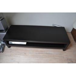 Tv meubel Ikea Lack bruinzwart