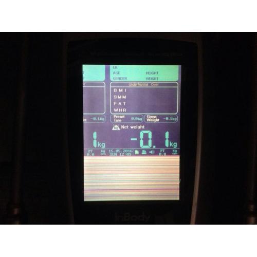 Weegschaal InBody 230 werkt 100% alleen display defect.