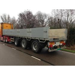 Pacton 3-assige steentrailer / open trailer met borden