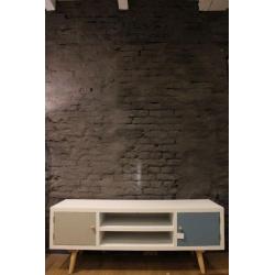 Retro/Vintage tv-meubel 2 deurs 130cm