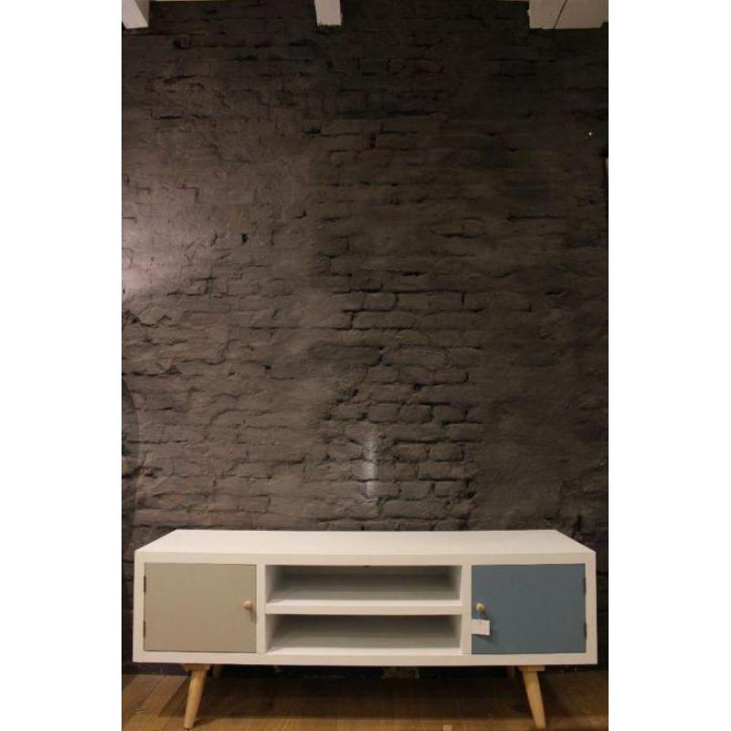 Retro/Vintage tv-meubel 2 deurs 130cm
