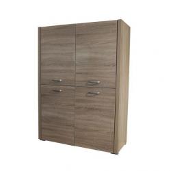 Opbergkast 'Nantes' in eiken melamine. (EO-7096)