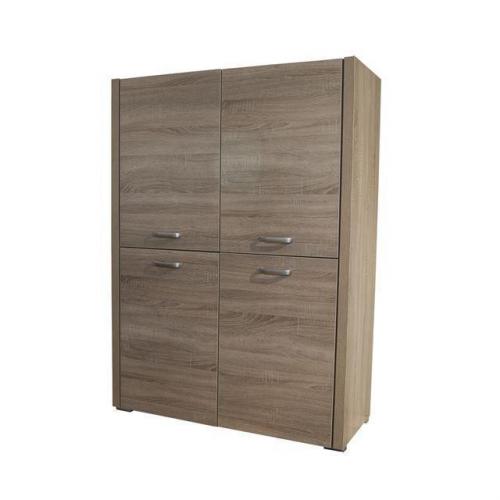 Opbergkast 'Nantes' in eiken melamine. (EO-7096)