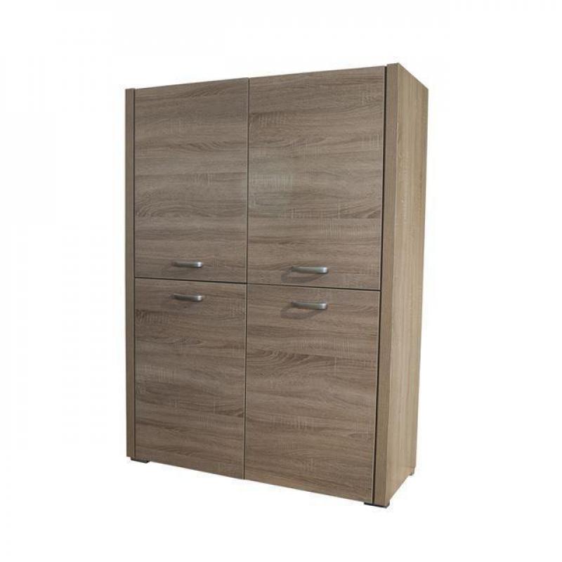 Opbergkast 'Nantes' in eiken melamine. (EO-7096)