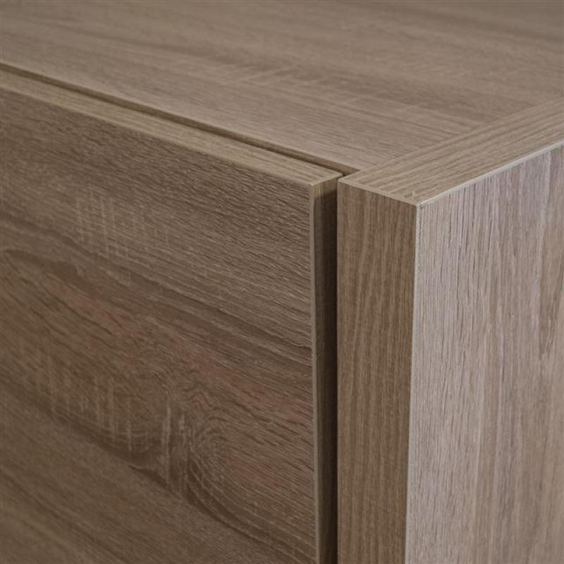Opbergkast 'Nantes' in eiken melamine. (EO-7096)