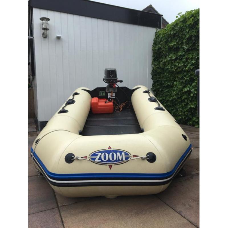 Zodiac rubberboot met 5pk buitenboordmotor