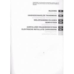 1996 Toyota MR2 Chassis Carosserie Reparatieboek Supplement