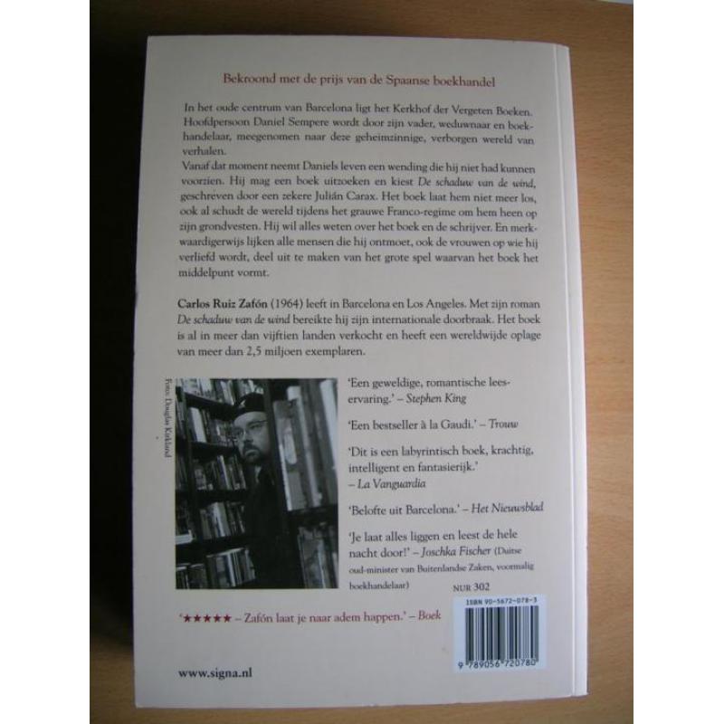 De schaduw van de wind, Carlos Ruiz Zafón