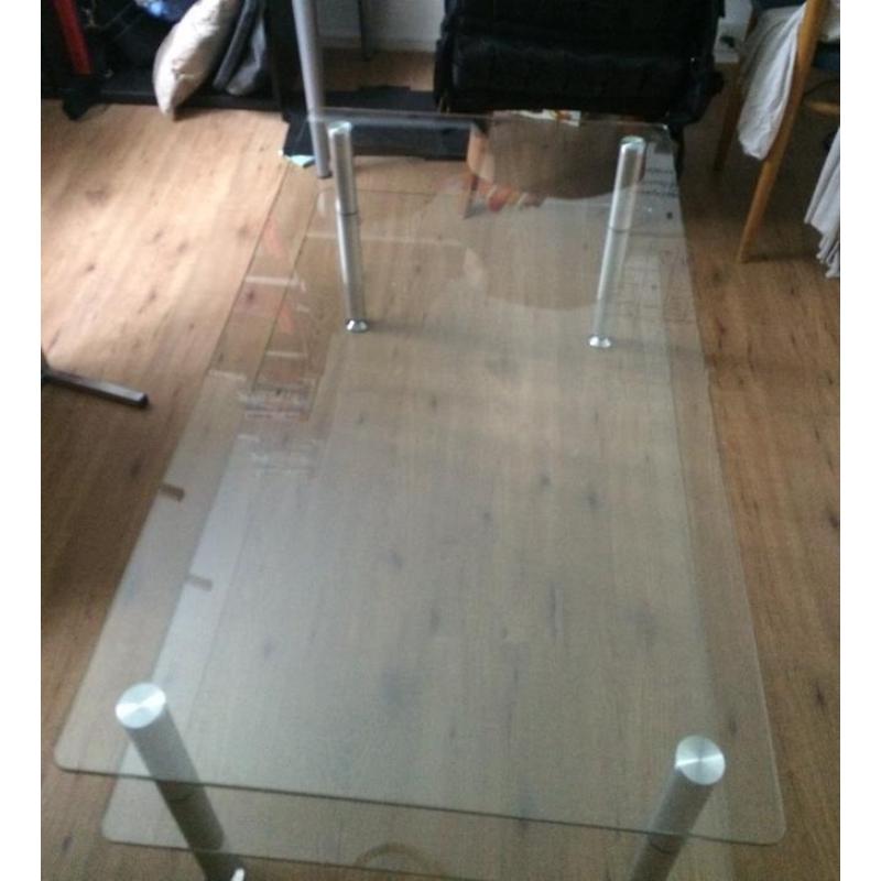 Glazen salontafel