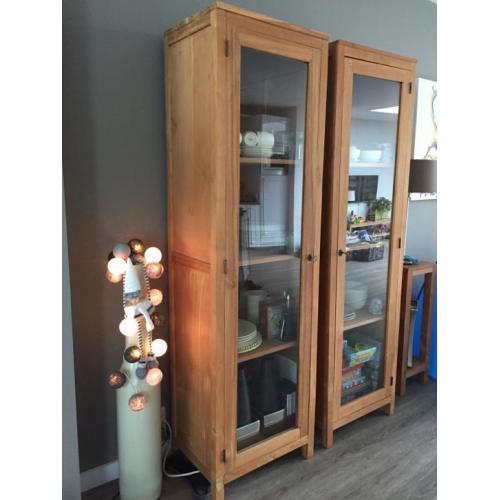 2 mooie teak houten kasten