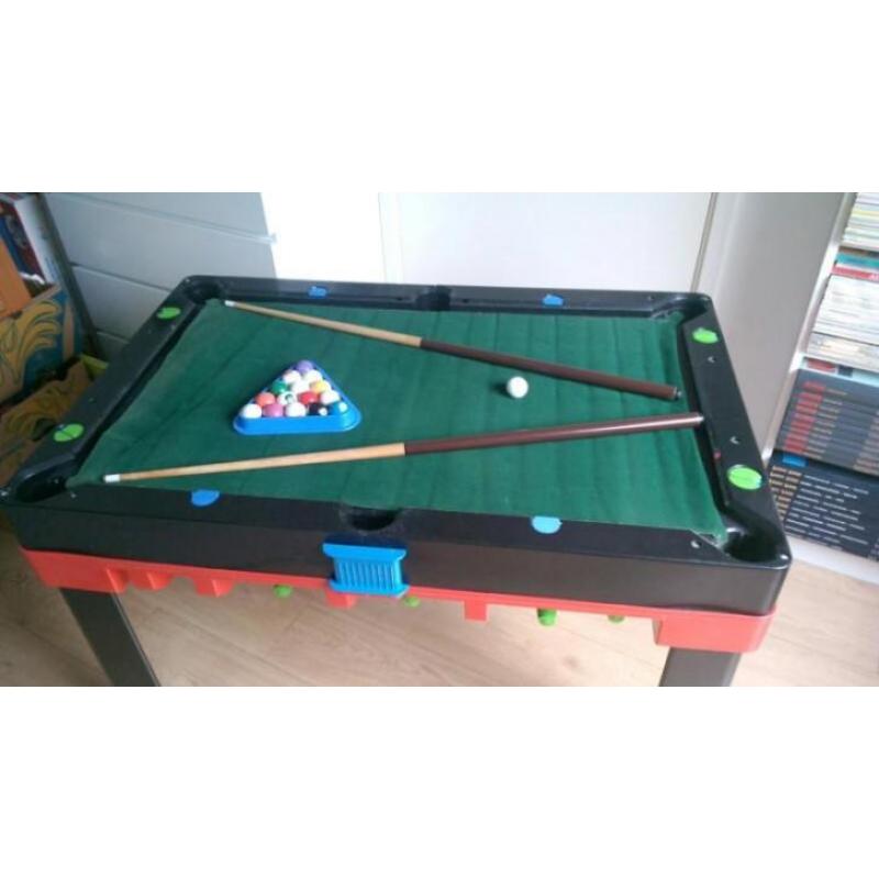 inklapbare voetbal / pool / airhockeytafel