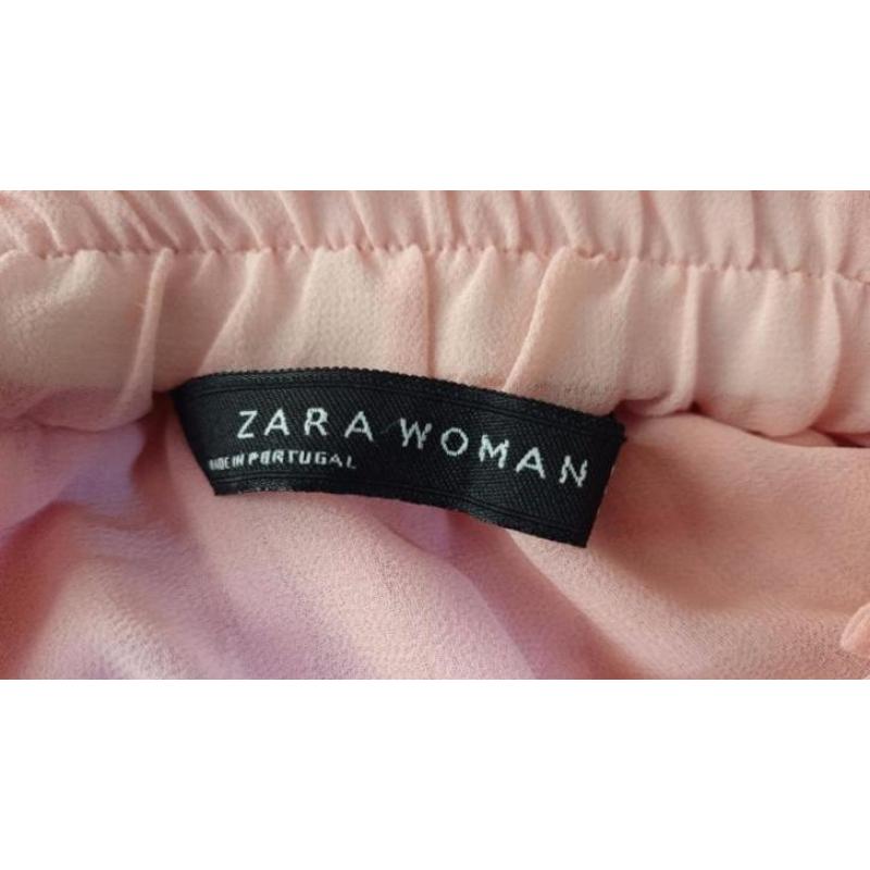 Roze rokje Zara maat XS zgan