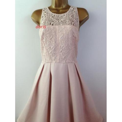 prachtige roze jurk Karen Millen maat 10/36/38