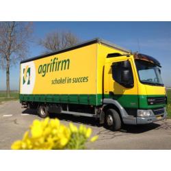 DAF LF45.160 EURO5. SCHUIFZEIL. Bakwagen met Laadklep.