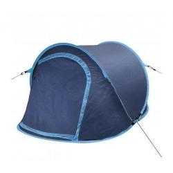Pop-up tent 2 personen marineblauw / lichtblauw