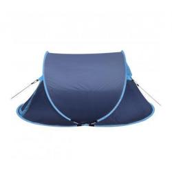 Pop-up tent 2 personen marineblauw / lichtblauw