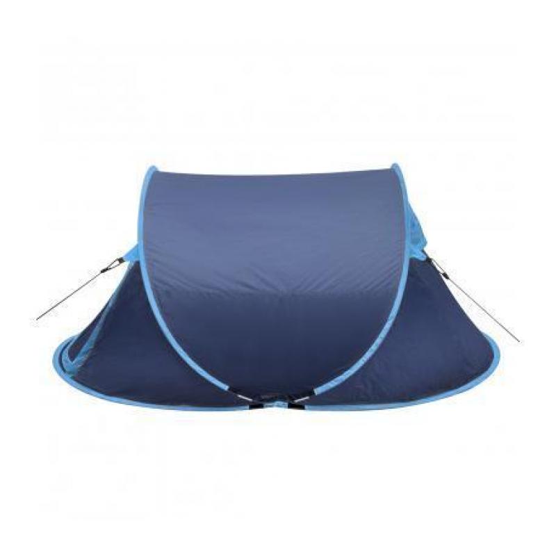 Pop-up tent 2 personen marineblauw / lichtblauw