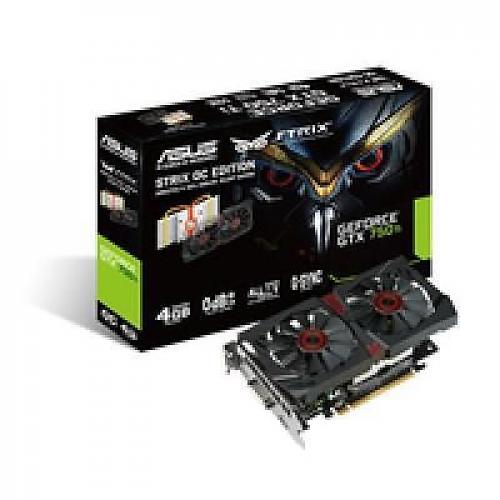 750 NVIDIA Asus GTX750Ti-DC2OC-4GD5 Strix GDDR5/4GB