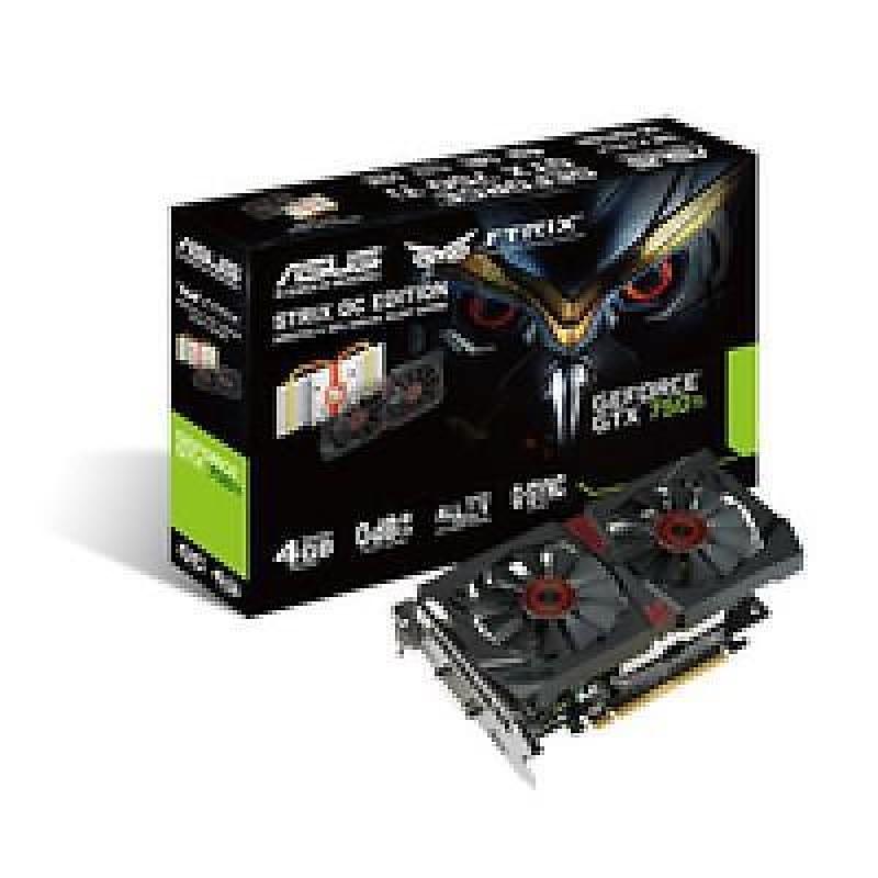 750 NVIDIA Asus GTX750Ti-DC2OC-4GD5 Strix GDDR5/4GB