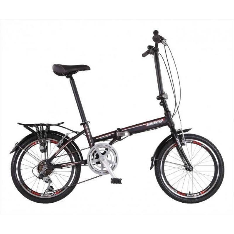 Umit Vouwfiets 20 Inch 30 cm Unisex 6V V Brake Zwart