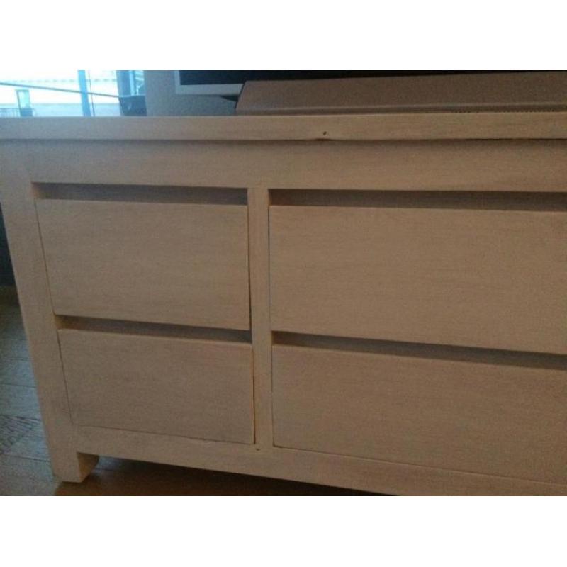 Wit houten Dressoir /TV meubel