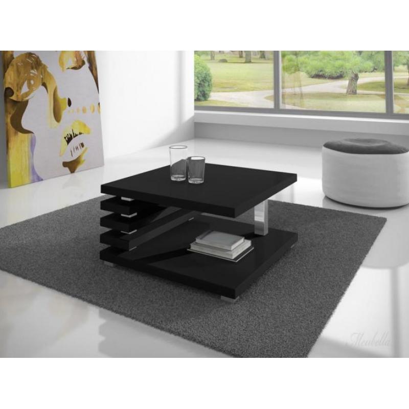 ACTIE >> Salontafel Koya - Zwart salontafels van hout houten