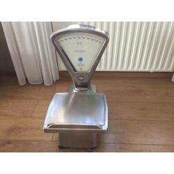 Mooie Vintage weegschaal Regelbaar in 10 standen