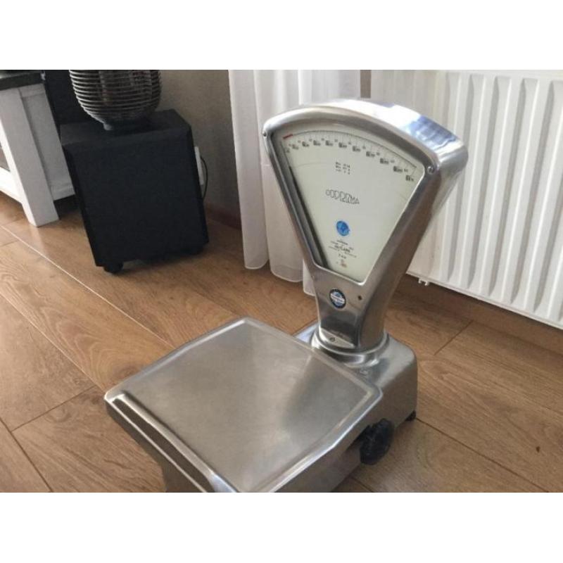 Mooie Vintage weegschaal Regelbaar in 10 standen