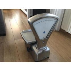 Mooie Vintage weegschaal Regelbaar in 10 standen
