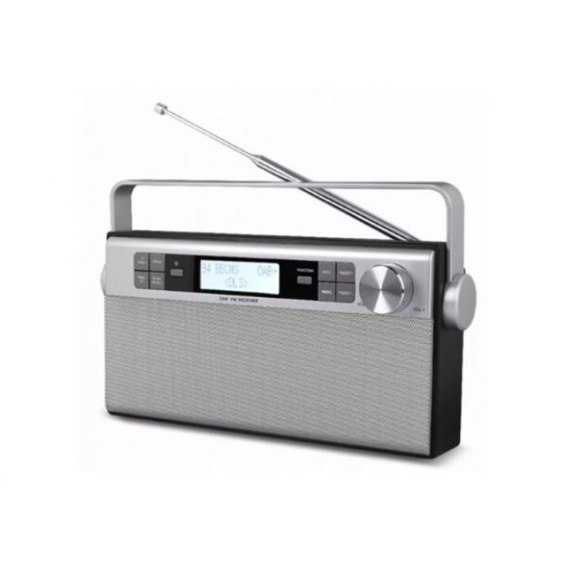 Draagbare DAB+ FM radio met voorkeuze zenders met LCD scherm