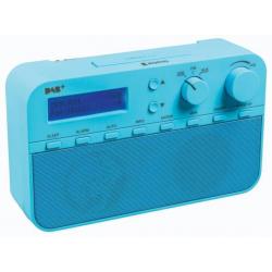 DAB+ radio met alarmklok en 20 voorkeurzenders (blauw)