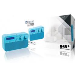 DAB+ radio met alarmklok en 20 voorkeurzenders (blauw)