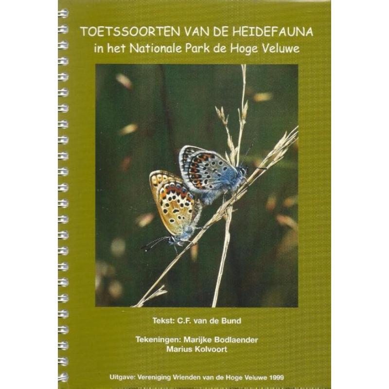 TOETSSOORTEN van de HEIDEFAUNA in het Park de Hoge Veluwe