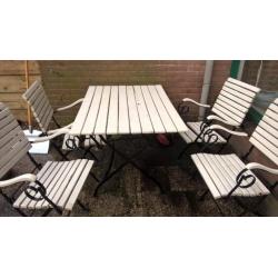 (giet)ijzeren tuinset