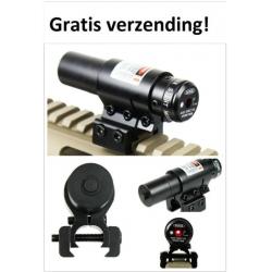 Laser red dot luchtbuks kijker vizier airsoft geweer gratis