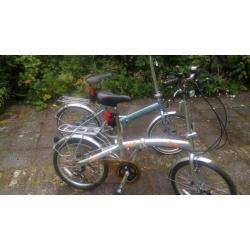 Twee vouwfietsen te koop