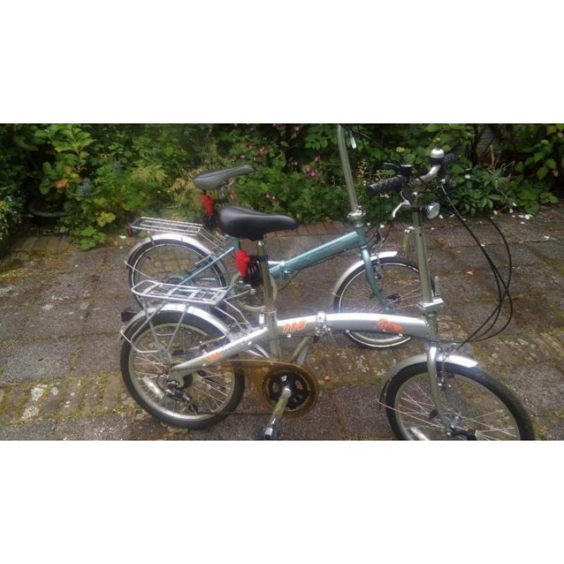 Twee vouwfietsen te koop
