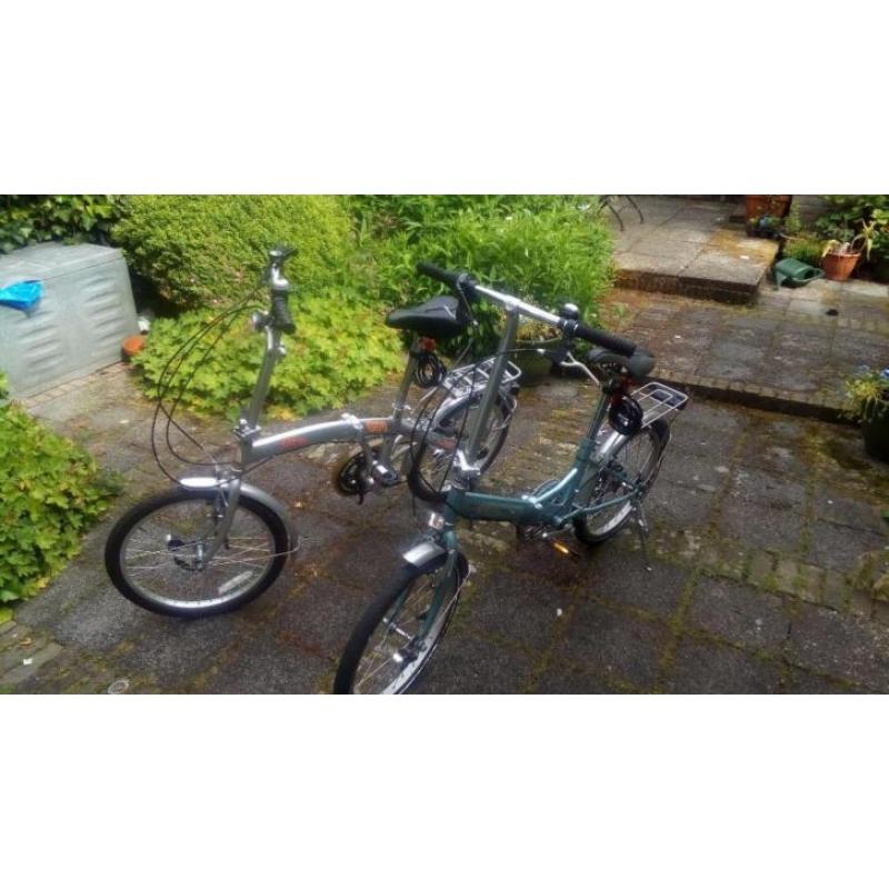 Twee vouwfietsen te koop