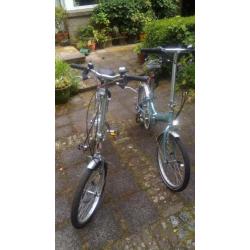 Twee vouwfietsen te koop