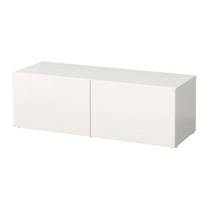 tv kast met deuren hoogglans wit