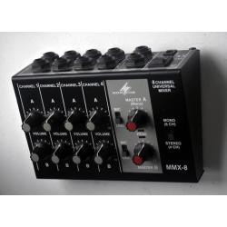 Monacor MMX-8 8-kanaals mini mengpaneel