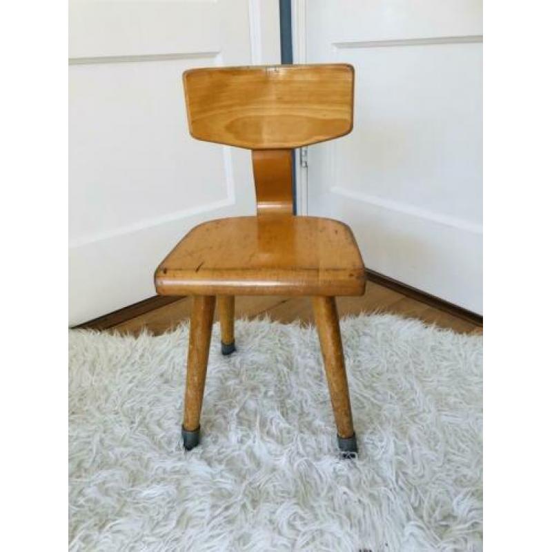 Vintage peuterstoeltje Van Dijk stoeltje kinderstoeltje