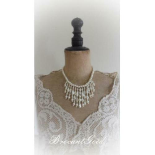 parel collier - oud en stijlvol - brocantgoed -