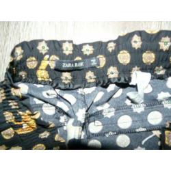 chique panter sjaal print broek Zara maat S 36 38