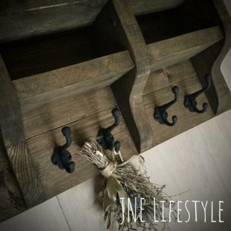 Houten regaal / kapstok / wandrek ~ Model 5 ?? JNE Lifestyle