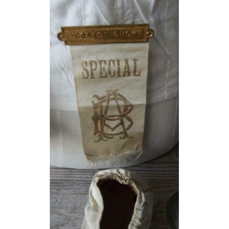 spelt prijs medaille oud oude broche zijde zijden