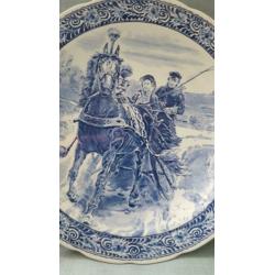Oud Delfts blauw wandbord (39 cm)