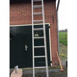 Aluminium ladder 2x375 cm / 2 x 13 sport