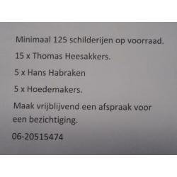 Schilderij stilleven op paneel J Hoedemakers.